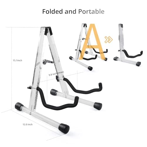 MUSO Crystal Bubble Acoustic/Electric Guitar & Bass Floor Stand