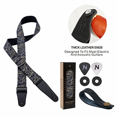 Nefelibata Guitar Strap Japan Printed Cotton Original Design