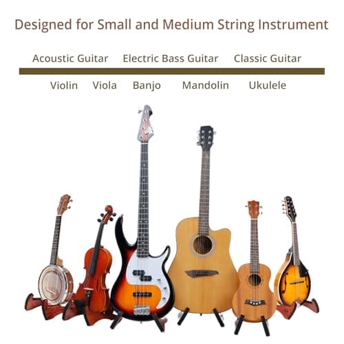 MUSO Zebra Rabbit-Shaped Natural Wood Guitar Stand