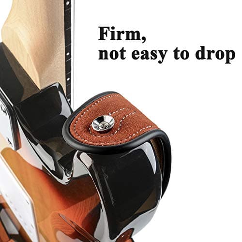 Brown Note Suede Leather Guitar Strap, 2.8 Inches Wide