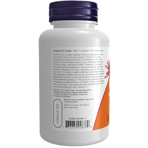 Vitamin C-500 Calcium Ascorbate, Antioxidant Protection*, 100 Veg Capsules
