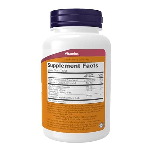 NOW Foods Vitamin C-1000 Complex with Bioflavonoids, Buffered Tablets