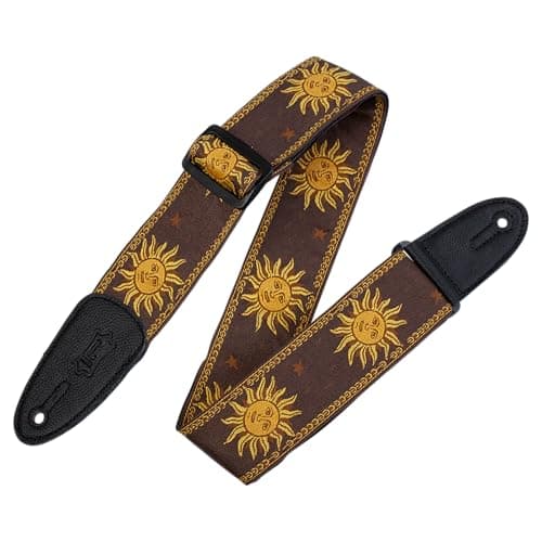 Levy's Brown MPJG Jacquard Weave Guitar Strap