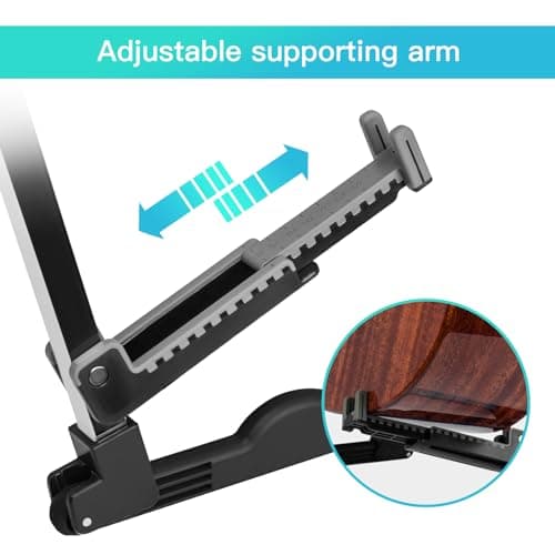 Portable Floor Guitar Stand for Electric and Acoustic Guitars, Bass, Banjo, and Cello