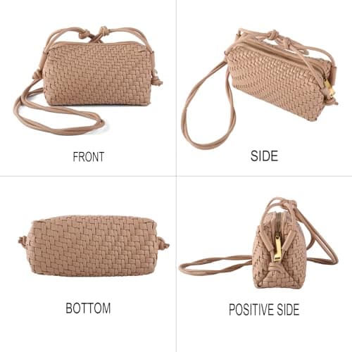 Dabdays Trendy Vegan Leather Crossbody Bag for Women