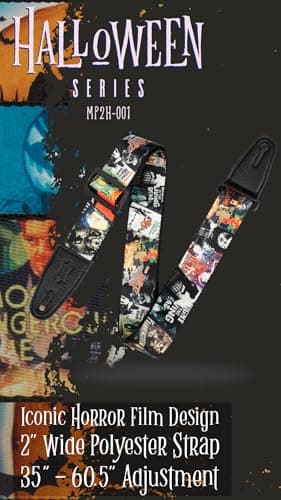 Levy's Leathers Horror Classics 2" Polyester Guitar Strap with Tri-Glide Adjustment