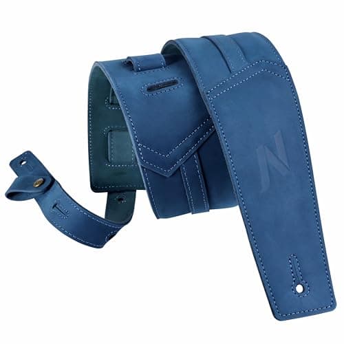 Nefelibata 3 Guitar Strap with Foam Padding and Cable Storage Loop — Vintage Blue
