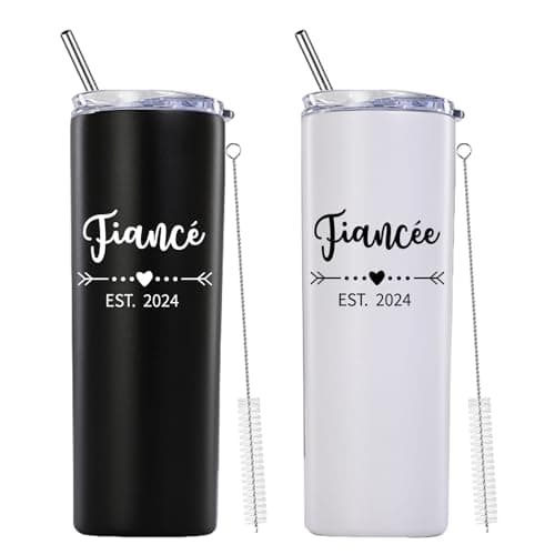 Engagement Gifts for Couples Skinny Tumbler