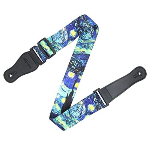 Bass & Guitar Strap with Pick Pocket & 2 Locks