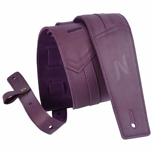 Nefelibata Blackish Green Bass & Electric Guitar Strap — Dark Purple