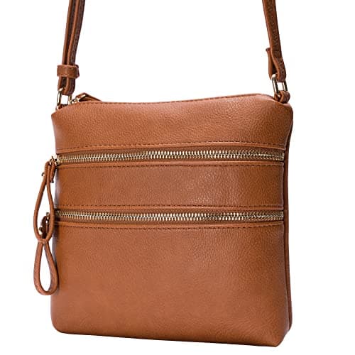 Solene Small Multi-Zip Pocket Crossbody Travel Purse