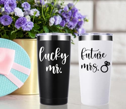 Future Mrs 20 OZ Tumbler Wedding Gifts for Couples Bride Groom.