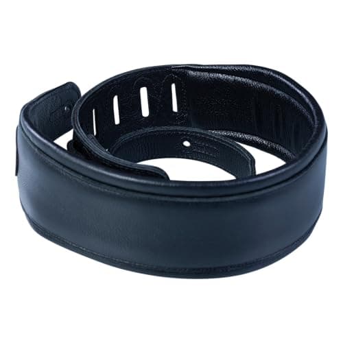 Levy's MSS2 Garment Leather XL Black Guitar Strap
