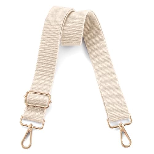 Universal Adjustable Crossbody Shoulder Bag Strap — Gold - Beige