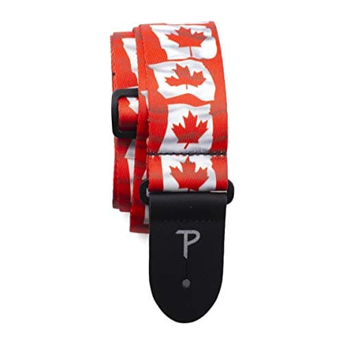 Perri's Leathers Ltd. Metallica Polyester Guitar Strap - Ride the Lightning (LPCP-257) — Canada Flag