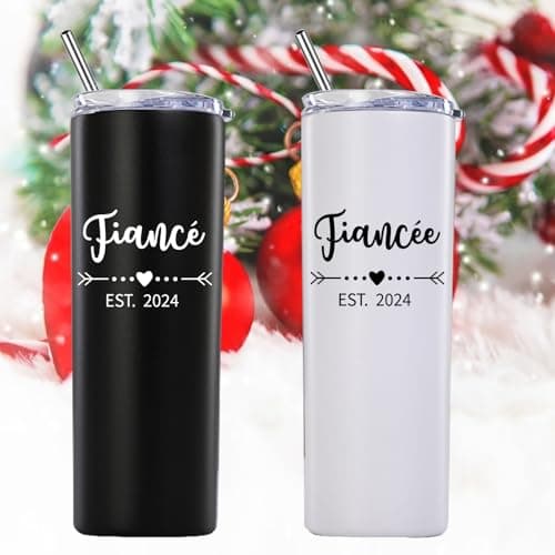 Engagement Gifts for Couples Skinny Tumbler