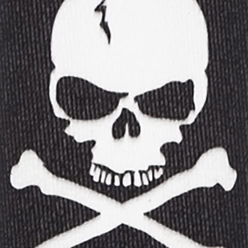 D'Addario Woven Guitar Strap - Black — Cross Bone Skull