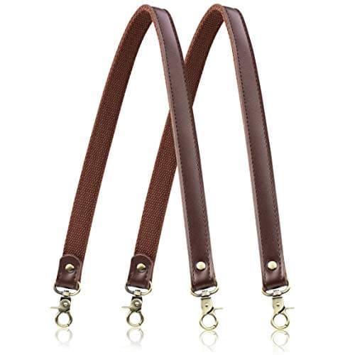 A Allzedream Genuine Leather Handbag Shoulder Strap & Replacement Purse 2 Pack