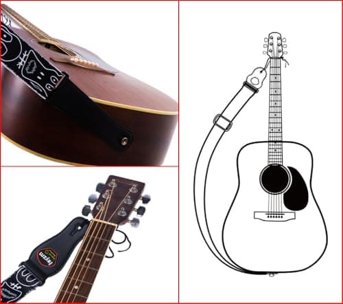 Polyester Strap for Acoustic, Electric & Bass Guitars