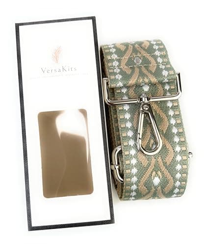 VersaKits Light Green Ethnic Jacquard Crossbody with Adjustable Shoulder Strap