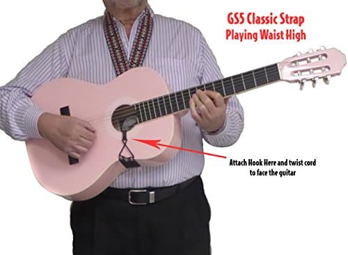 Burgundy Sunrise Performance Plus Classical Guitar/Ukulele Strap - GS5-RY