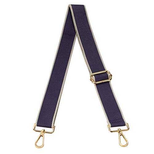 Women's Adjustable Jacquard Woven Purse Strap for Crossbody Bags — Grayish Violet-blue