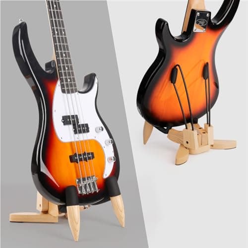 DIDA Portable Electric/Bass Guitar Floor Stand with Non-Slip Rubbers