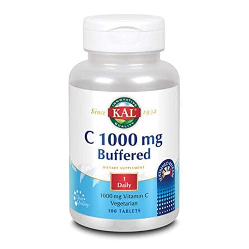 KAL Buffered Vitamin C 1000 mg Sustained Release Tablets, 100 Count