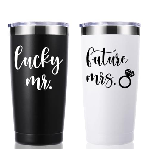 Future Mrs 20 OZ Tumbler Wedding Gifts for Couples Bride Groom.