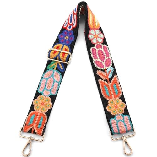 MIRIFRIGE Crochet Flower Purse Strap Shoulder Bag Replacement — Small Flower