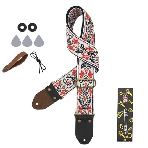 Best Jacquard Embroidery Cotton Guitar Straps for Friends with Picks and Locks
| Perfect Jacquard Embroidery Cotton Guitar Straps for Friends with Picks, Locks and Button
| Best Gift Jacquard Embroidery Cotton Guitar Straps with Picks, Locks and But 