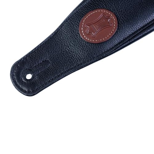 Levy's MSS2 Garment Leather XL Black Guitar Strap