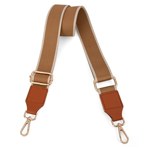 Adjustable Multicolor Replacement Straps for Montana West Crossbody Handbag — White Edge Brown-2016