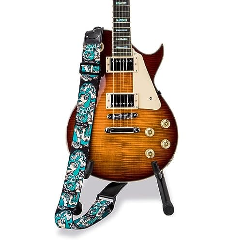 Guitar Straps for Bass, Electric, and Acoustic Guitars: with Pick Pocket and Free Accessories