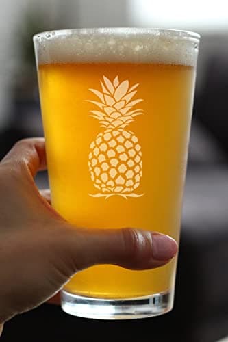 Tropical Pineapple Beer Glass - 16 oz Fun Decor & Gifts