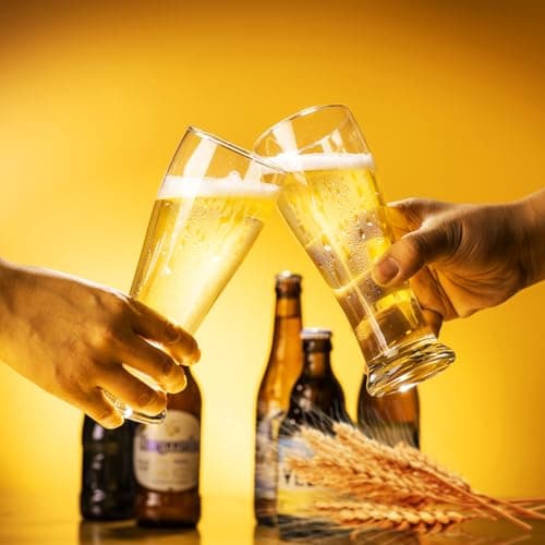 PARACITY 16 oz Beer Glasses Set of 2 – Perfect for Pilsner and Wheat, Ideal Gift for Men