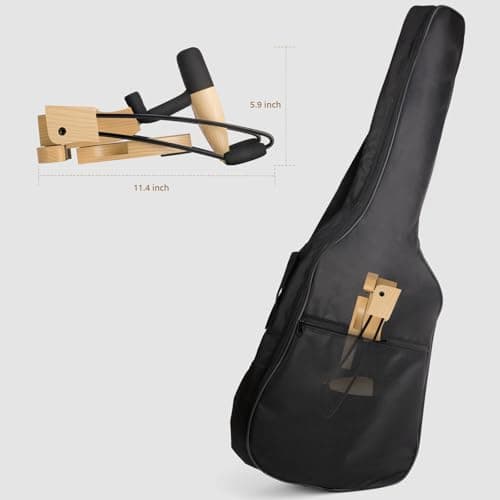 DIDA Portable Electric/Bass Guitar Floor Stand with Non-Slip Rubbers
