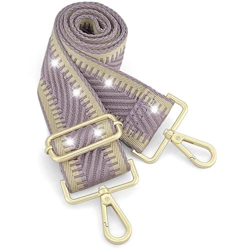 GIINJKGO Purse & Crossbody Guitar Strap Replacement — Luminous Violet