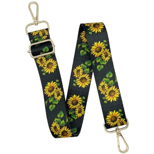 Adjustable Canvas Purse Strap with Gold Metal Buckle — Style6