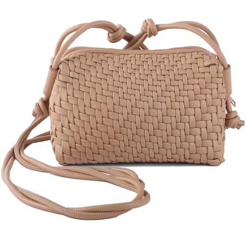 Dabdays Trendy Vegan Leather Crossbody Bag for Women