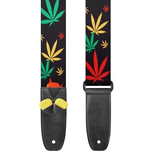 Amumu Acoustic Electric & Bass Guitar Strap with Print - DO NOT CROSS POLICE LINE — 3#