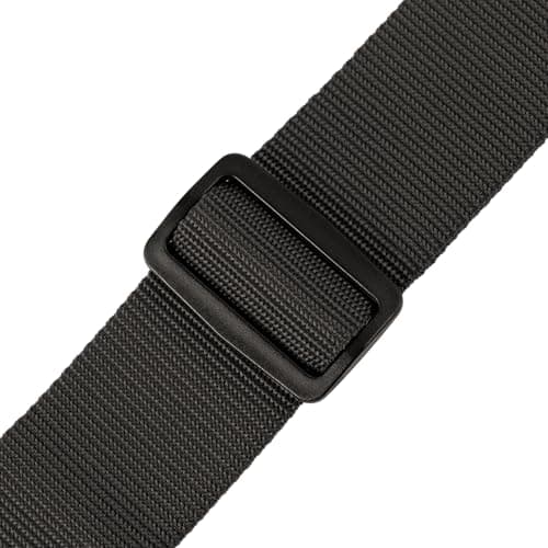 Levy's Polypropylene Guitar Strap with Leather Ends and Tri-Glide Adjuster; Black (M8POLY-BLK)