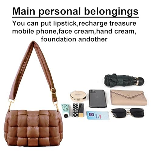 NAARIIAN Quilted Woven Puffer Hobo Bag for Women