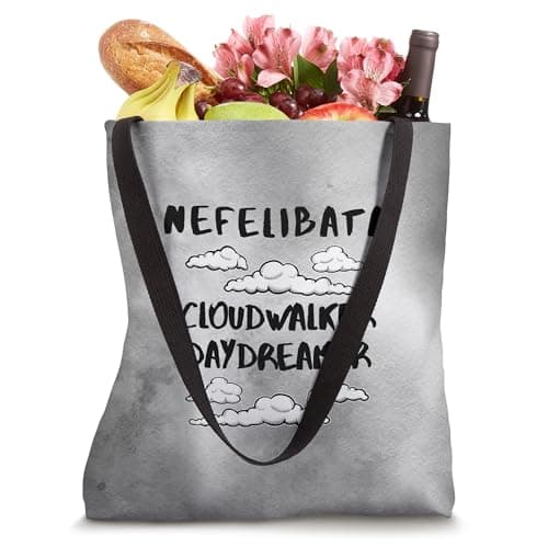 Nefelibata Cloudwalker Daydreamer Unique Word Definition Tote Bag