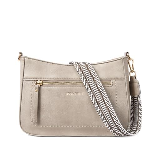 Crossbody Purses for Women Vegan Leather Handbags — A01-taupe