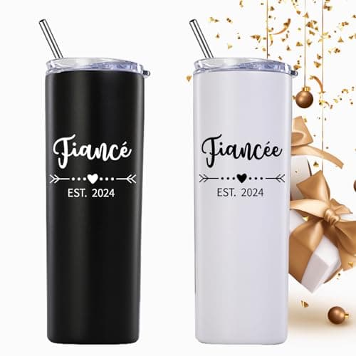 Engagement Gifts for Couples Skinny Tumbler