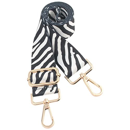 Chushui Replacement Crossbody Shoulder Strap for Handbag — Zebra Black and White