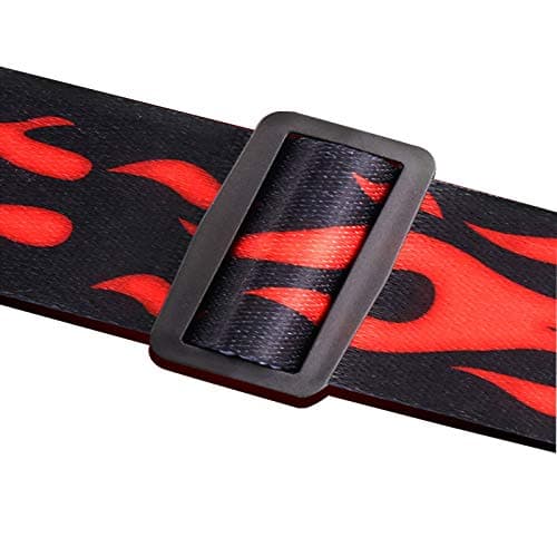 RAUYIVANY Adjustable Nylon & Polyester Guitar Strap (35-58 Inches) Flamingo Style