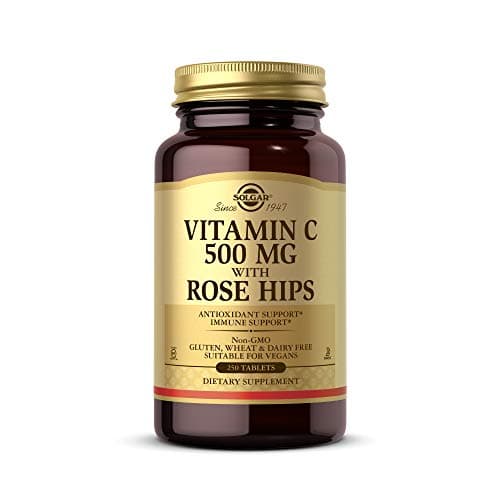 SOLGAR Vitamin C 500mg Tablets - Antioxidant & Immune Support for Overall Health - Healthy Skin & Joints - Non GMO, Vegan, Gluten Free, Dairy Free, Kosher