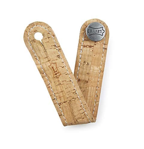 Levy's Leather Guitar Strap (MM18CH-BRN) — Natural Cork